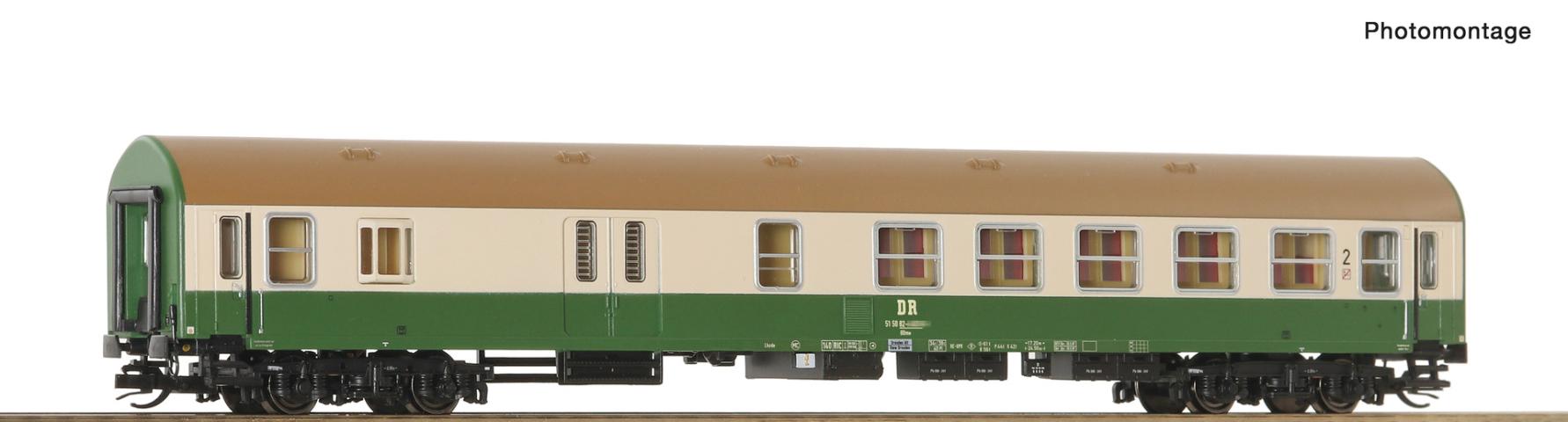 Roco 6280035 2. Kl.+Gepäckabteil Personenwagen Y/B 70 DR