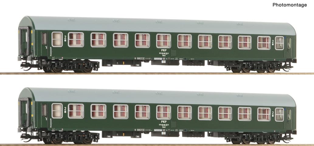 Roco 6280043 2er Set Personenwagen Y/B 70 PKP