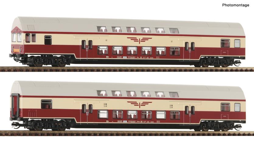 Roco 6280045 2er Set Doppelstock Sputnik DR