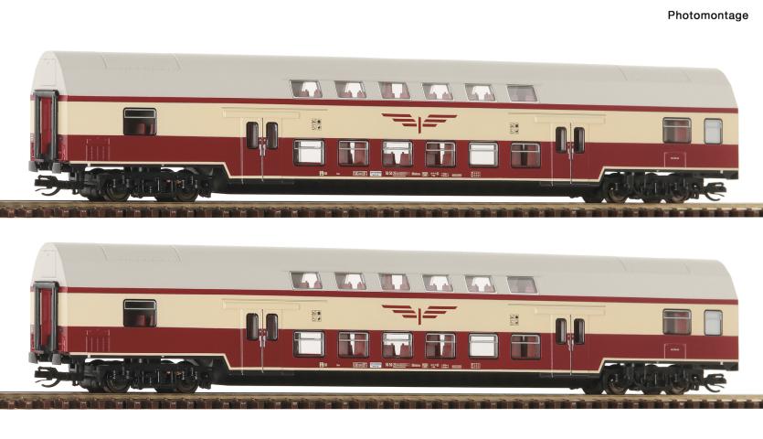Roco 6280046 2er Set Doppelstock Sputnik DR