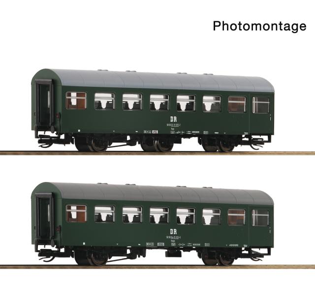 Roco 6280064 2er Set Rekowagen DR #1