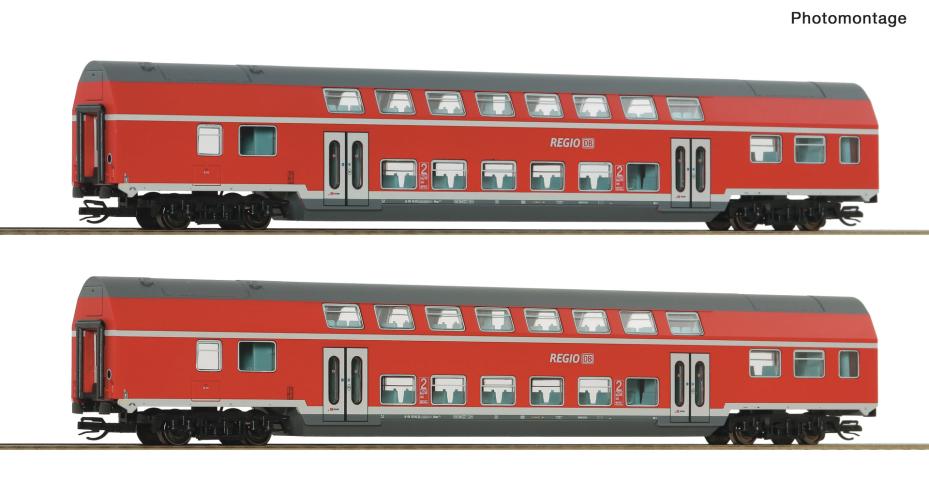Roco 6280072 2er Set Doppelstockwagen DB-AG