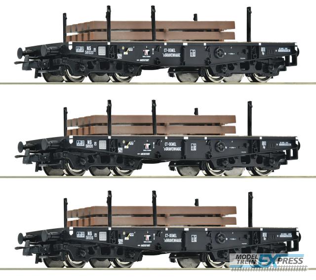 Roco 6600016 3er Set Schwerlastwag. NS