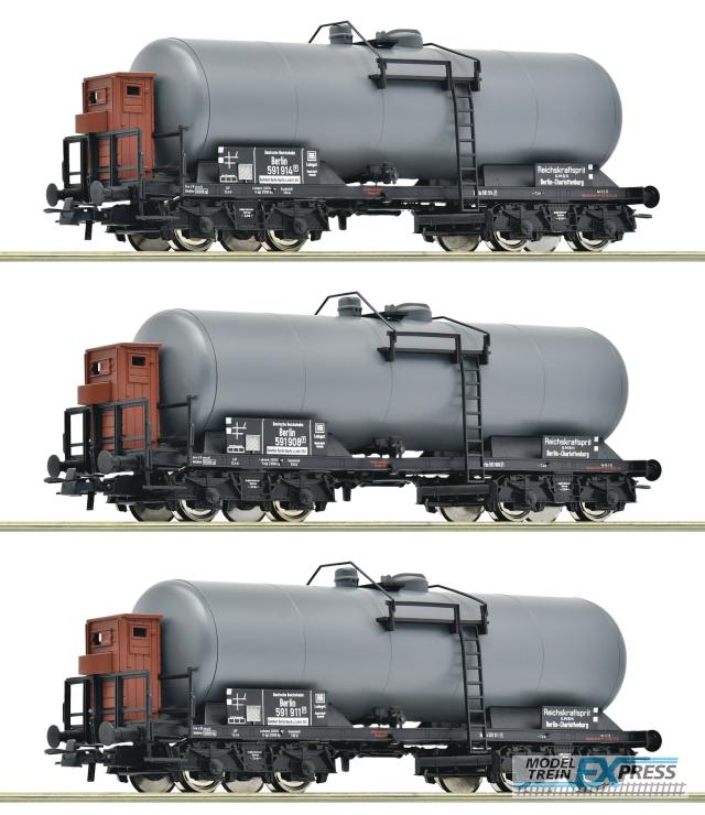 Roco 6600062 3er Set Kesselwag. DRG
