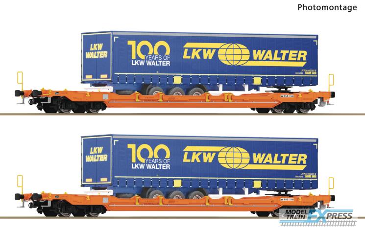Roco 6600064 2er Set Taschenwg. T5 Wascosa+LKW Walter