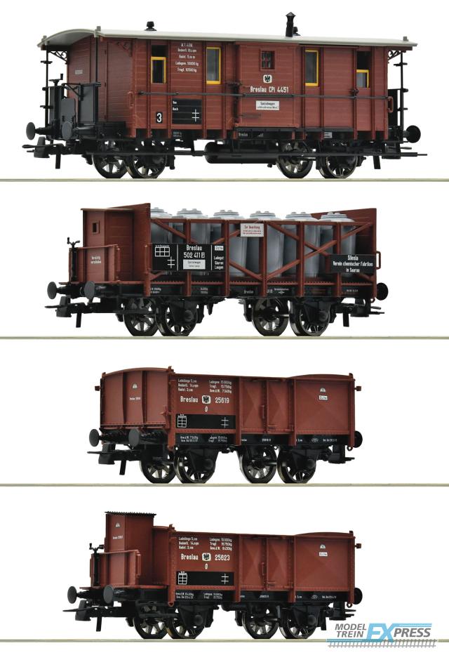 Roco 6600073 4er Set Güterzug KPEV