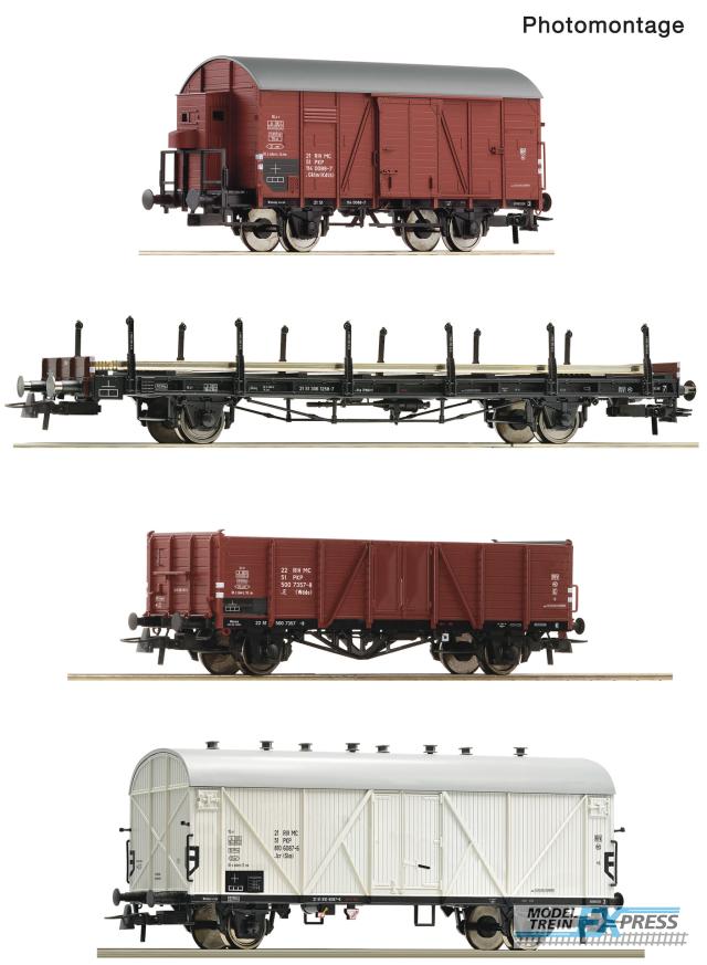 Roco 6600101 4er Set Güterzug PKP