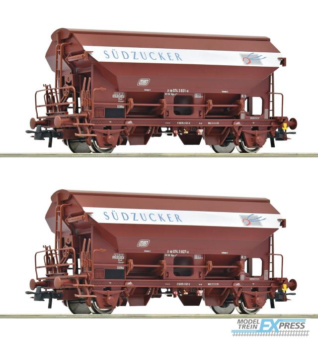 Roco 6600124 2er Set Schwenkdachwag. DB