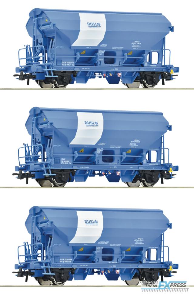 Roco 6600134 3er Set Schwenkdachwag. Tds Du