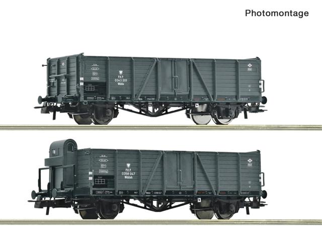 Roco 6600216 2er Set offene Güterwagen Wddo PKP