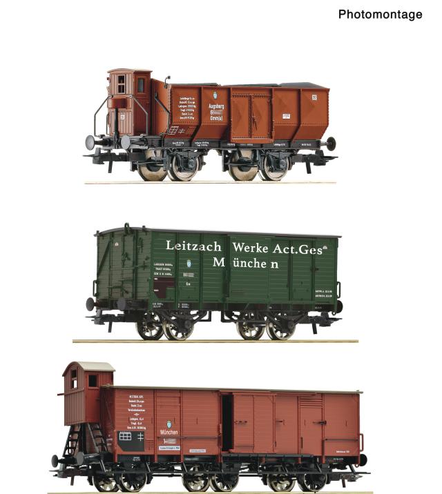 Roco 6600223 3er Set Güterzug Kbaystb