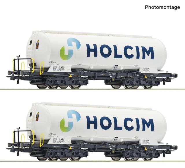Roco 6600233 2er Set Silowagen Uacs Holcim