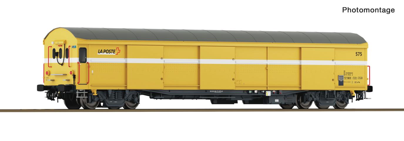 Roco 6600244 Postwagen Post gelb DC + Schlusslicht