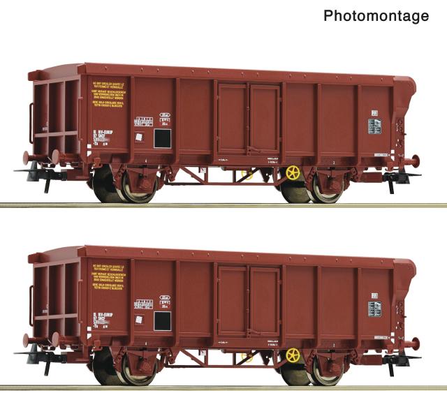 Roco 6600251 2er Set Rolldachwagen SNCF