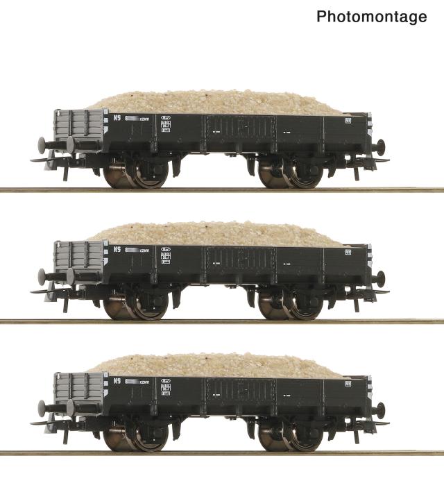 Roco 6600259 3er Set Sandwagen NS