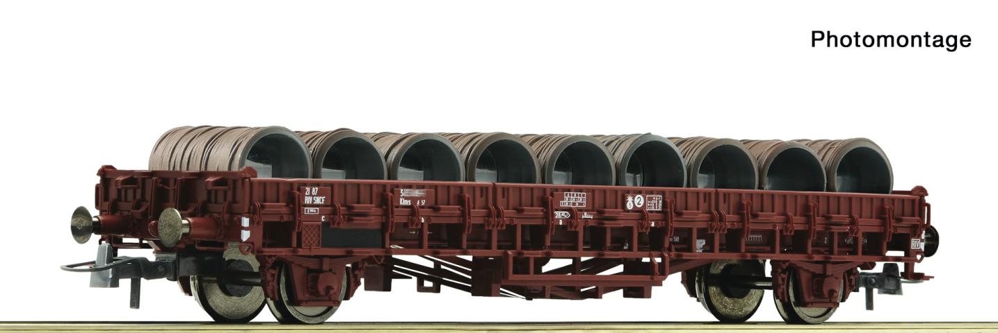 Roco 6600300 Flachwagen SNCF + Drahtrollen