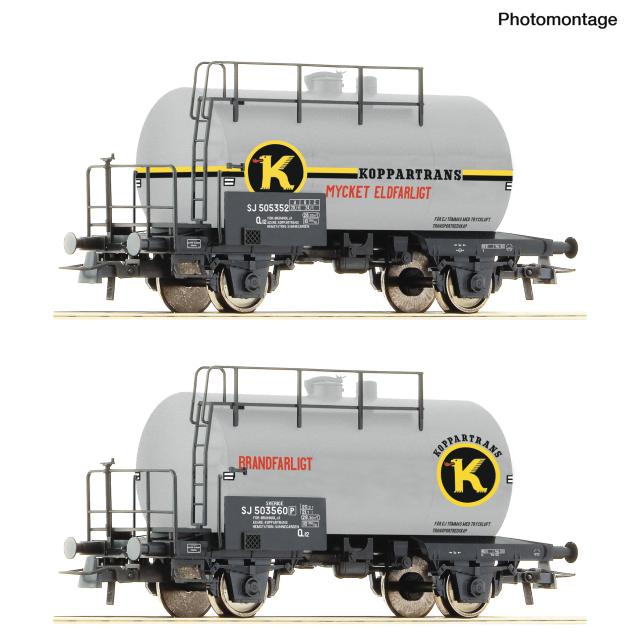 Roco 6600302 2er Set Kesselwagen Koppartrans