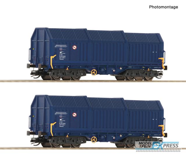 Roco 6680013 2er Set Teleskophaubenwag. ZSS