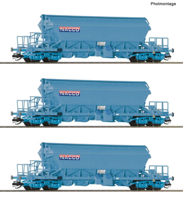 Roco 6680031 3er Set Kaliwagen Nacco