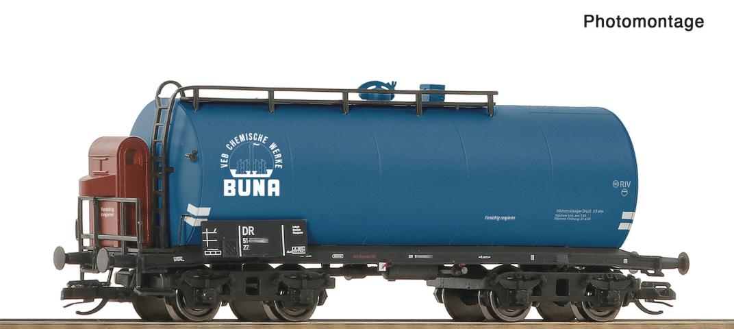 Roco 6680038 Kesselwagen "Buna" DR blau mit BH
