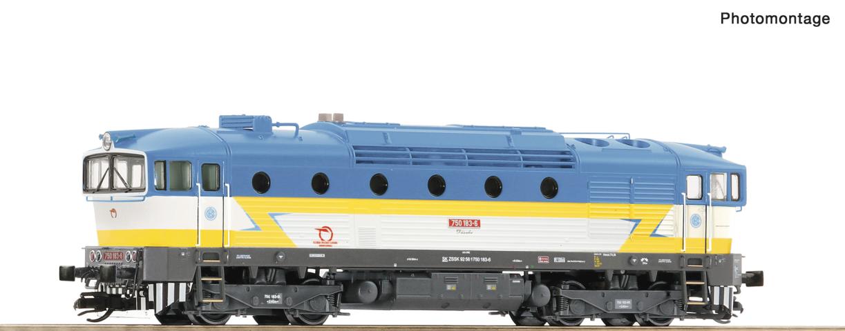 Roco 7380028 Diesellok  Rh 754 ZSSK DC