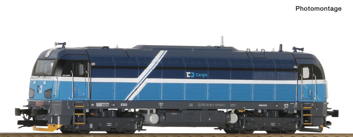 Roco 7390037 Diesellok Rh 753.6 CD Cargo DC-Snd.