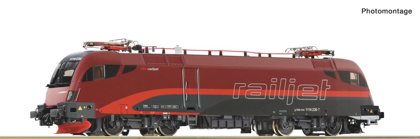 Roco 7500208 E-Lok Rh 1116 Railjet ÖBB DC