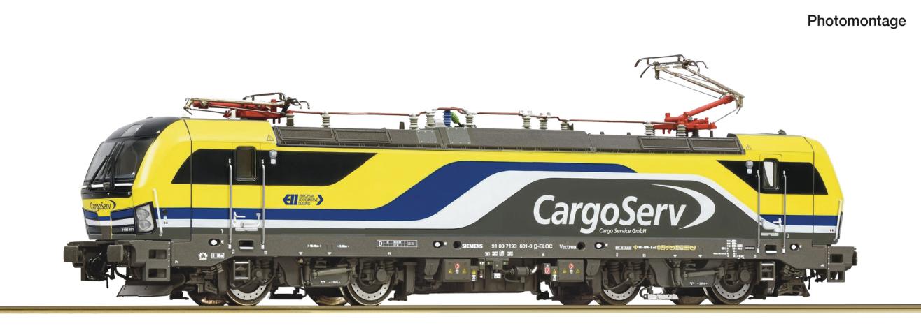 Roco 7510267 E-Lok 7193 601 Cargoserv DC-Snd.