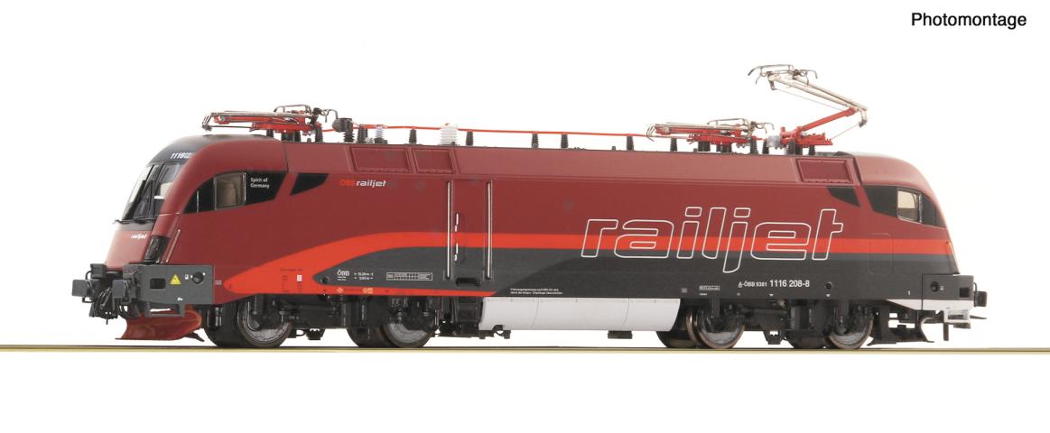 Roco 7590046 E-Lok Rh 1116 Railjet ÖBB DC-Snd.