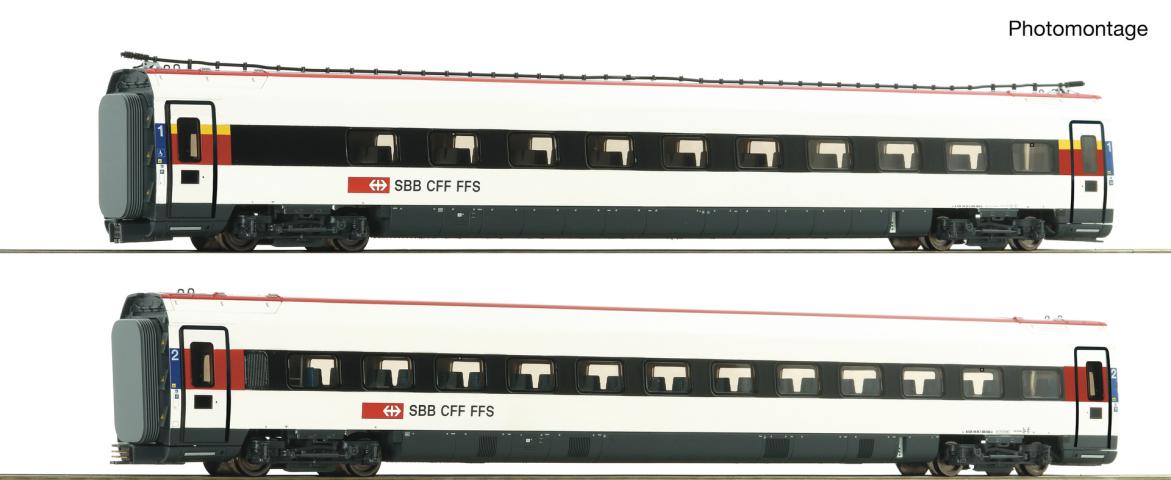 Roco 7700037 2er Set Ergänzung Triebzug ICN SBB DC