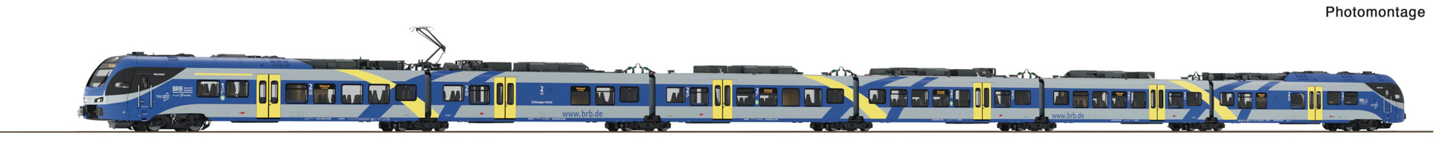 Roco 7710032 E-Triebzug FLIRT 3 6-tlg. BRB DC-Snd. + Innenbel.