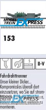 Sommerfeldt 153 H0 Fahrdraht-Trenner, Bausatz (5)Beutelpreis