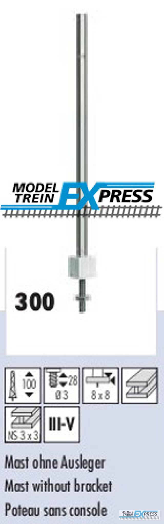 Sommerfeldt 300 H0 H-Profil-Mast aus Neusilber, 98 mm