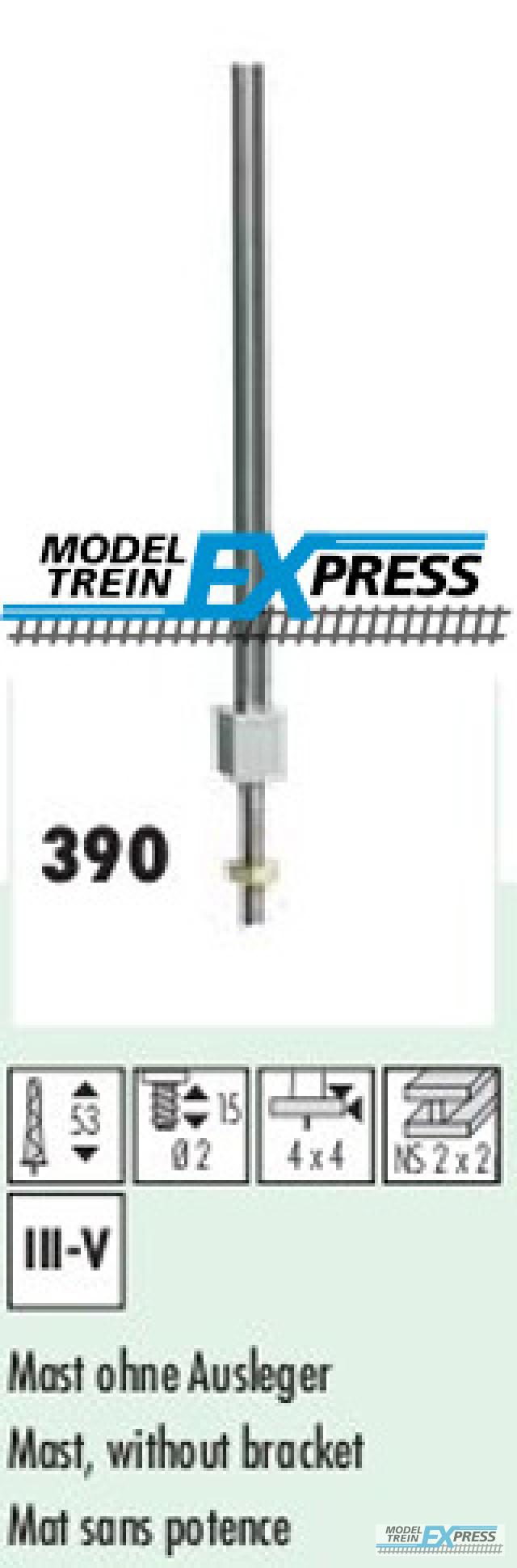 Sommerfeldt 390 N  H-Profil-Mast aus Neusilber, 53 mm hoch