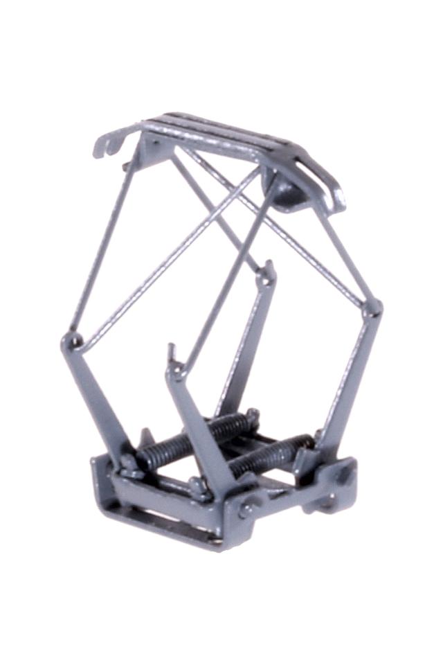 Sommerfeldt 667 Scherenstromabnehmer Spur N, 319546, mit Doppelschleifstück 674 SNI, Rahmen 677 mit 2 x Gewinde M 1,