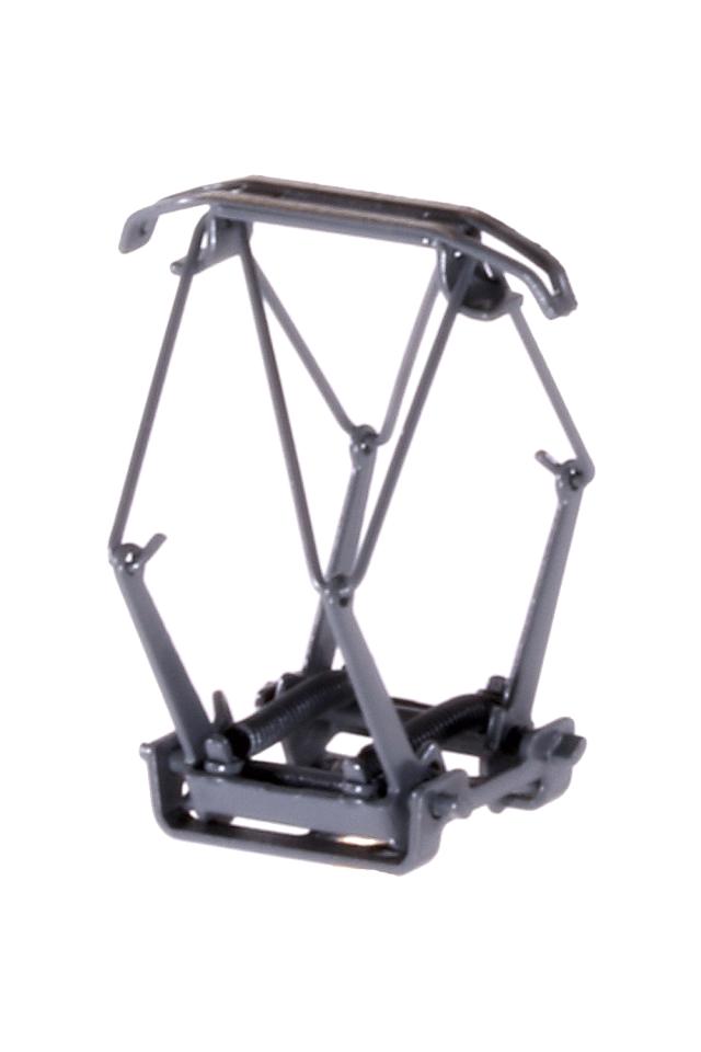 Sommerfeldt 686 Spur N Scherenstromabnehmer mit offenen Rahmen lackiert in grau RAL 7012