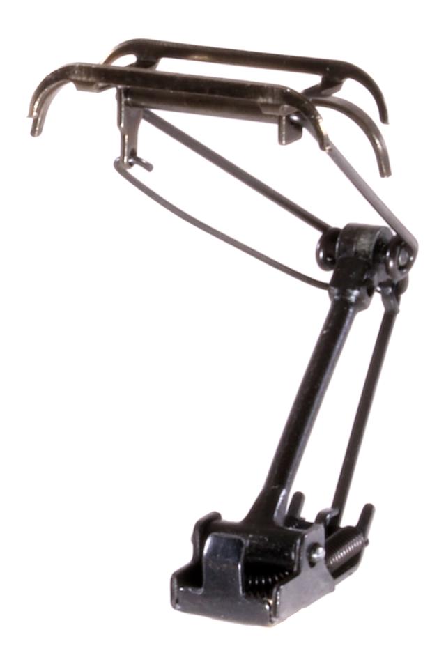 Sommerfeldt 690 H0 Einholmstromabnehmer "Himmelstreppe" komplett brüniert