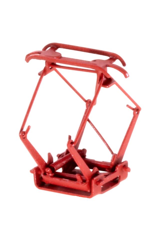 Sommerfeldt 706 N Scherenstromabnehmer f. ÖBB Wanischwippe, RAL 3000 Feuerrot lackiert.