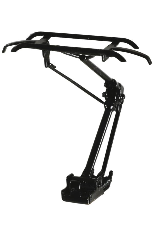Sommerfeldt 723 H0 Einholmstromabnehmer komplett lackiert in schwarz, mit Standard Rahmen M2, passend für alle aktuellen E-Loks aller Hersteller. SS845