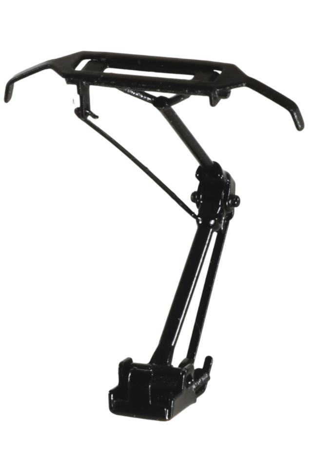 Sommerfeldt 728 H0 Einholmstromabnehmer komplett lackiert in schwarz, mit Standard Rahmen M2, passend für alle aktuellen E-Loks aller Hersteller. SS984