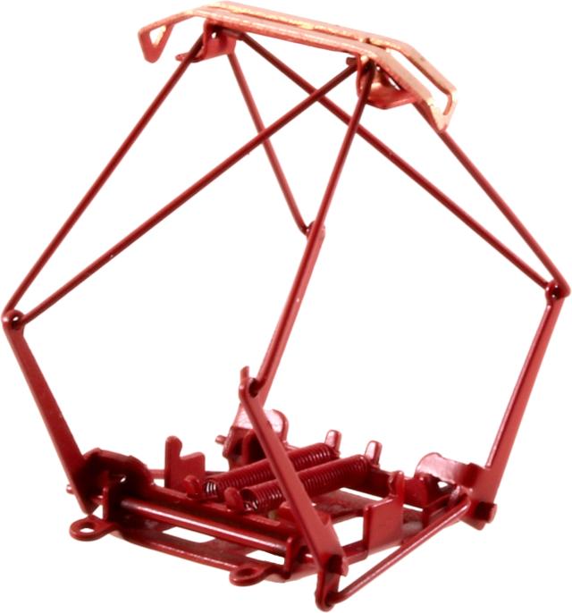 Sommerfeldt 746 H0 Scherenstromabnehmer Typ FS 52 Feuerrot lackiert.