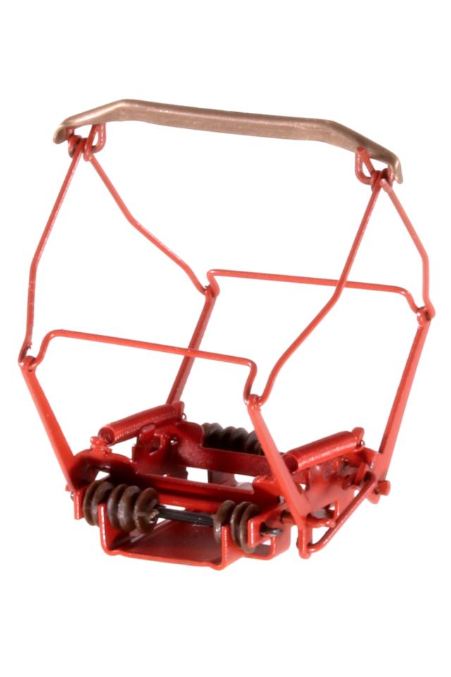 Sommerfeldt 760 H0 Scherenstromabnehmer, lackiert in RAL 3000 Feuerrot mit Mittelloch-Gewinde M2: Märklin Ersatzteile Nummer E344119