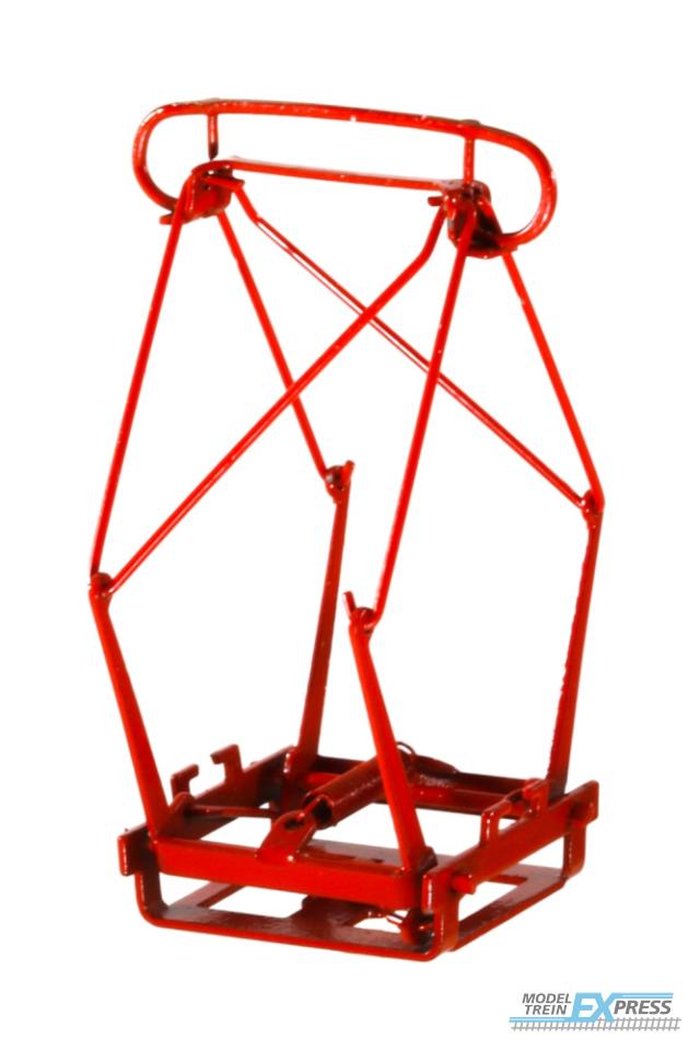 Sommerfeldt 919 Strassenbahnstromabnehmer H0, rot lackiert in RAL 3000