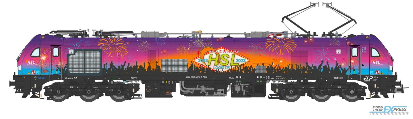 Sudexpress S0193070 Euro 9000 locomotive 2019 307-8 HSL Logistics GmbH, DCC Sound + Servos (Pantos)