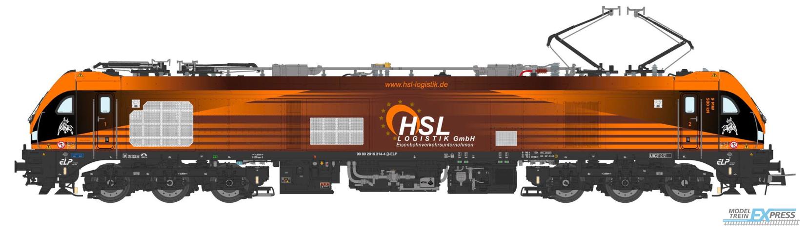 Sudexpress S0193140 Euro 9000 locomotive 2019 314-4 HSL Logistics GmbH, DCC Sound + Servos (Pantos)