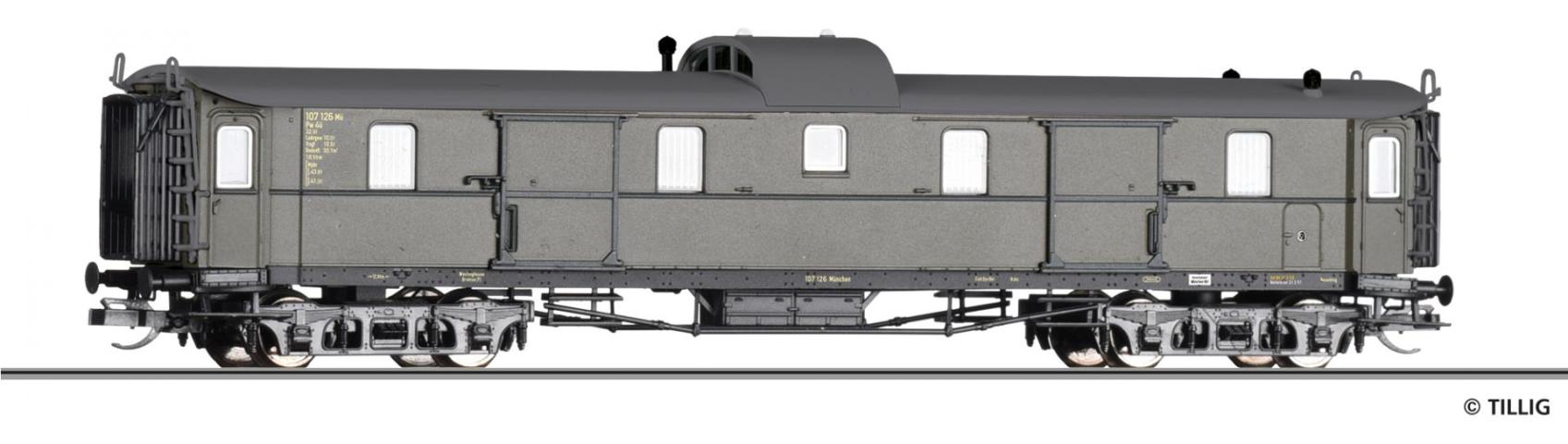 Tillig 12061 Packwagen Pw4ü der DB, Ep. III