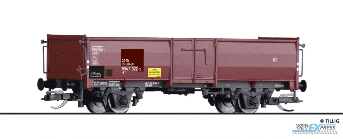 Tillig 14030 Offener Güterwagen E 037 der SBB, Ep. IV