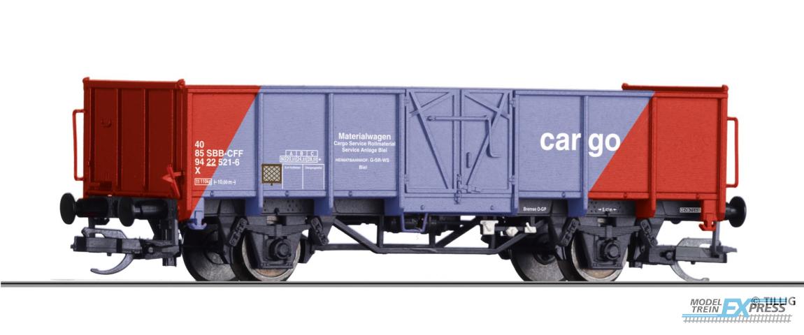 Tillig 14095 Offener Güterwagen X, Materialwagen, der SBB Cargo