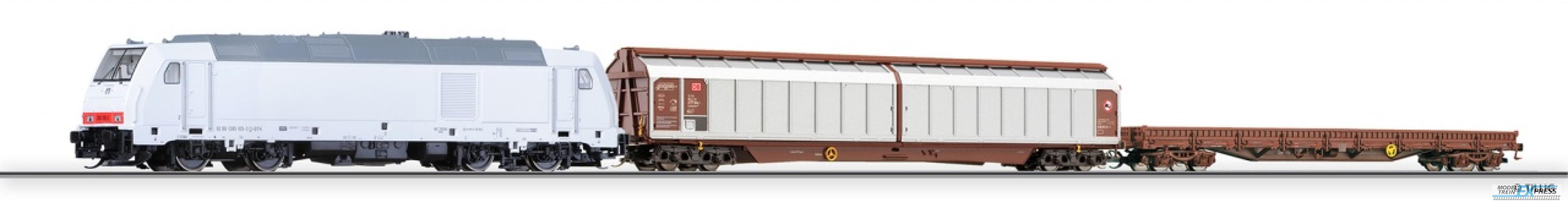 Tillig 1424 Einsteigerset-Güterzug mit Bettungsgleisoval der DB AG, Ep. VI