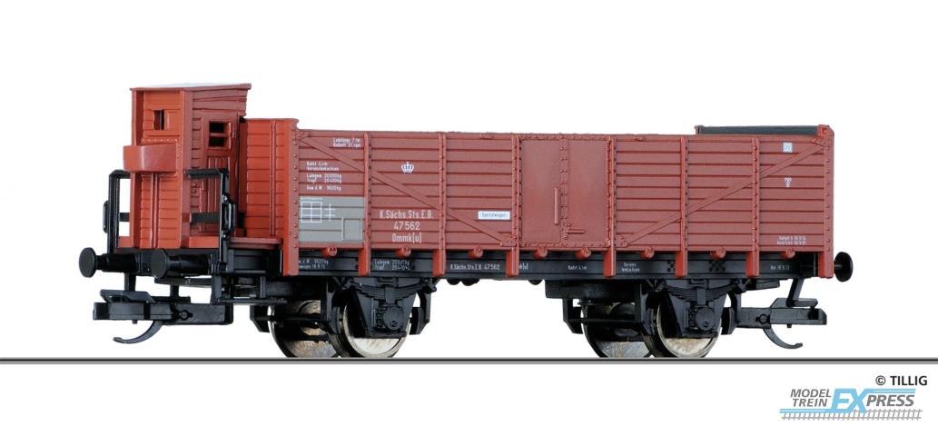Tillig 14296 Offener Güterwagen Ommk(u) der K.Sächs.Sts.E.B., Ep. I